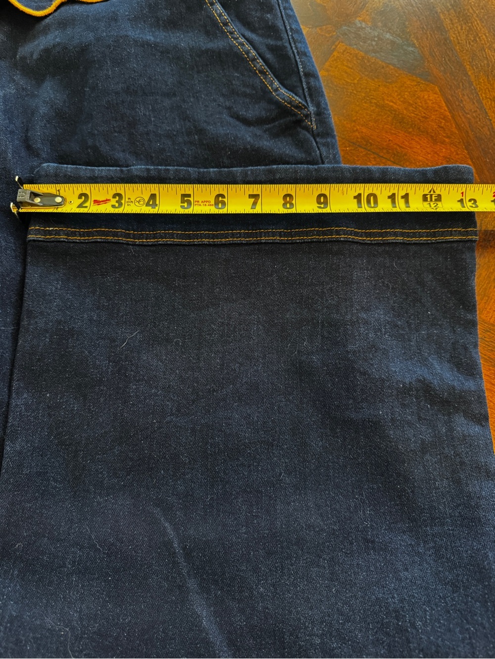 NWT FARM Rio Dark Denim Wavy Trim Jumpsuit - Picture 5 of 15